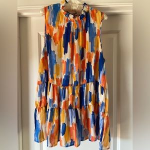 Entro The Ava Top. Sleeveless mock neck top. NWOT. 1X. Non smoking home.